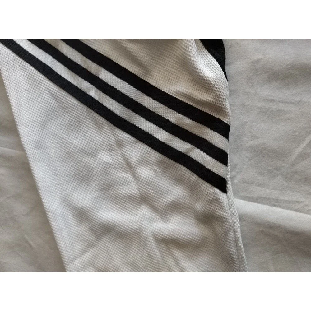 Damaged* Vtg 2005 Adidas 3-Stripe Woven Shirt Men Size L NWT Deadstock Black Wht